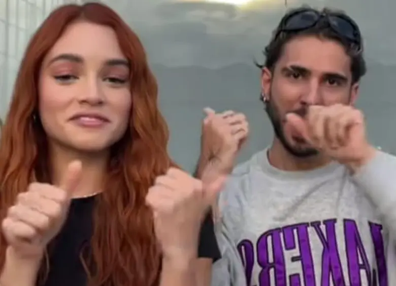 Juan Duque y Sophie Echeverri terminaron su relación. FOTO: Captura de video 