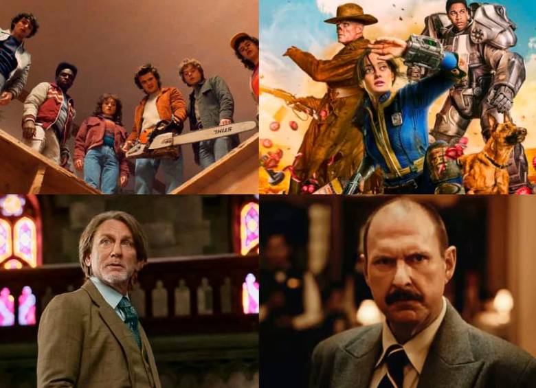 Stranger Things, Fallout, Knives Out y Estado de fuga 1986 son algunas de las series que llegarán a plataformas. FOTO: Netflix y Prime Video