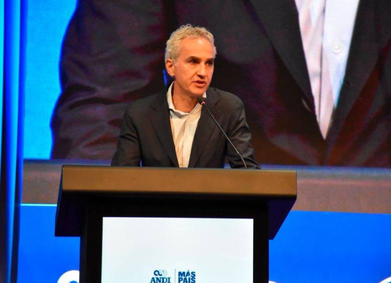 Jaime Murra, presidente del Grupo Diana y de la junta de dirección general de la Andi, durante la apertura del congreso anual del gremio en Cartagena. FOTO tomada de X