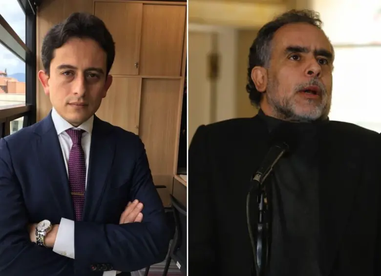 La trifulca entre Armando Benedetti y Luis Carlos Reyes. FOTOS: Colprensa 