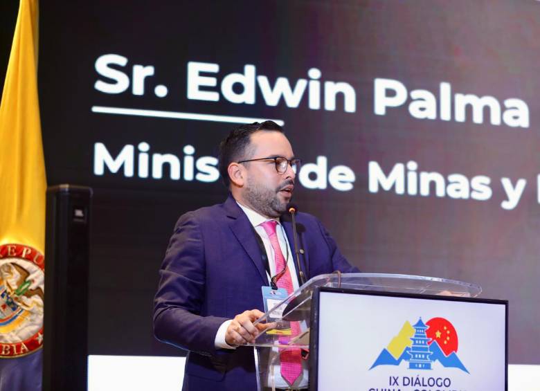 Edwin Palma, ministro de Minas y Energía en el IX Diálogo China–Colombia. FOTO: Cortesía MinEnergía.