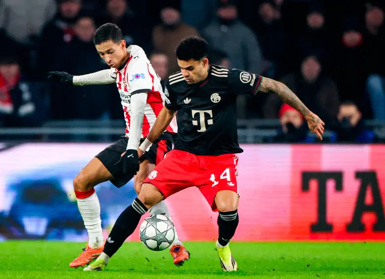 El futbolista colombiano Luis Díaz ha sido uno de los “socios” de Harry Kane durante esta temporada. Foto: Getty