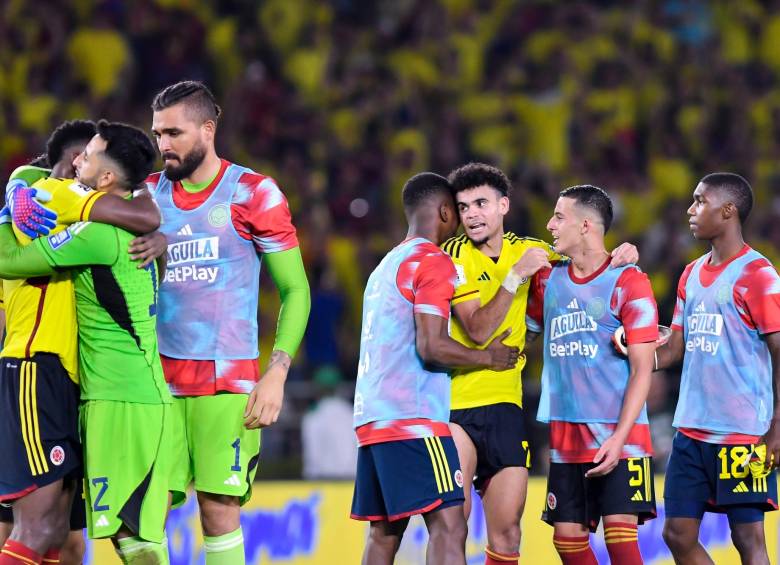 La Selección Colombia se ubica en la tercera posición de las Eliminatorias al Mundial 2026. FOTO: GETTY