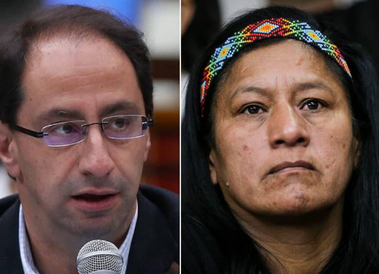 Los colombianos exigen un debate de fórmulas vicepresidenciales entre José Manuel Restrepo y Aida Quilcué. FOTOS: Colprensa 