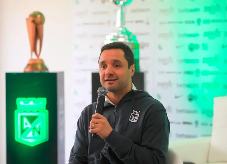 El presidente de Nacional, Sebastián Arango Botero, aclaró varios temas del mercado de pases. FOTO ESNEYDER GUTIÉRREZ