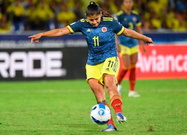 Catalina Usme, una de las más destacadas de la Copa América Femenina. FOTO: CORTESÍA FEDERACIÓN COLOMBIANA DE FÚTBOL