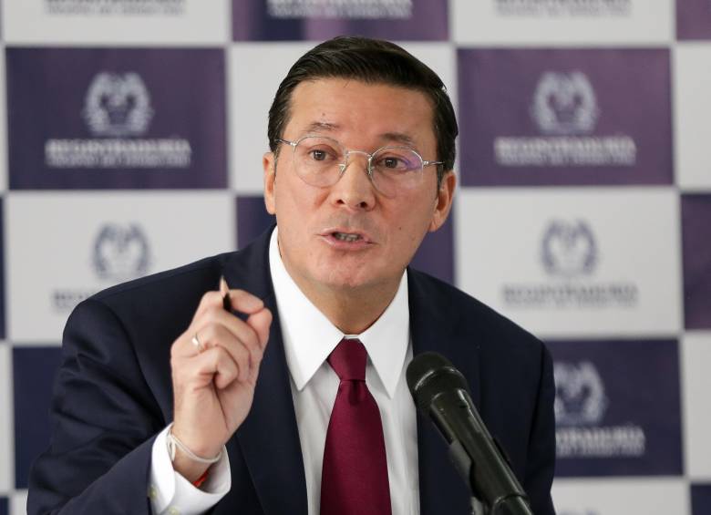 El registrador Hernán Penagos aclaró la fecha en la que se empezarán a conocer los resultados de las elecciones presidenciales. Foto: Colprensa - Catalina Olaya