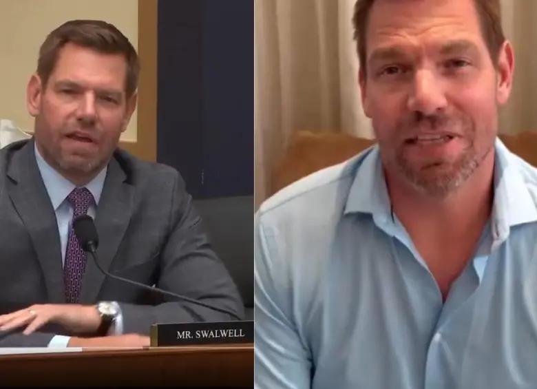 Eric Swalwell anunció su retiro de la contienda por la gobernación de California tras el surgimiento de denuncias que debilitaron su campaña en pocos días. FOTO: redes sociales. 