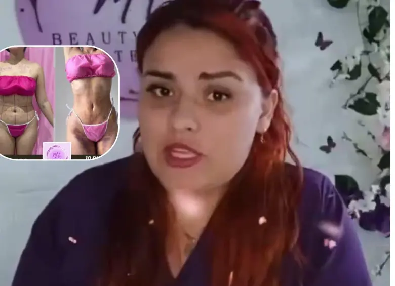 Así promocionaban el centro estético donde estuvo Yulixa Consuelo Toloza en Bogotá. Fotos: capturas de video.