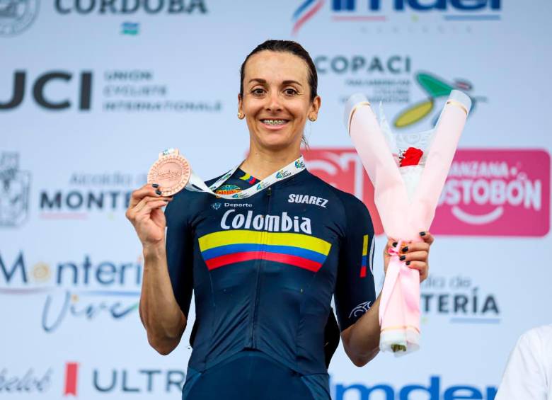 Diana Peñuela, entre las mejores ciclistas de América. FOTO CORTESÍA ÁNDERSON BONILLA
