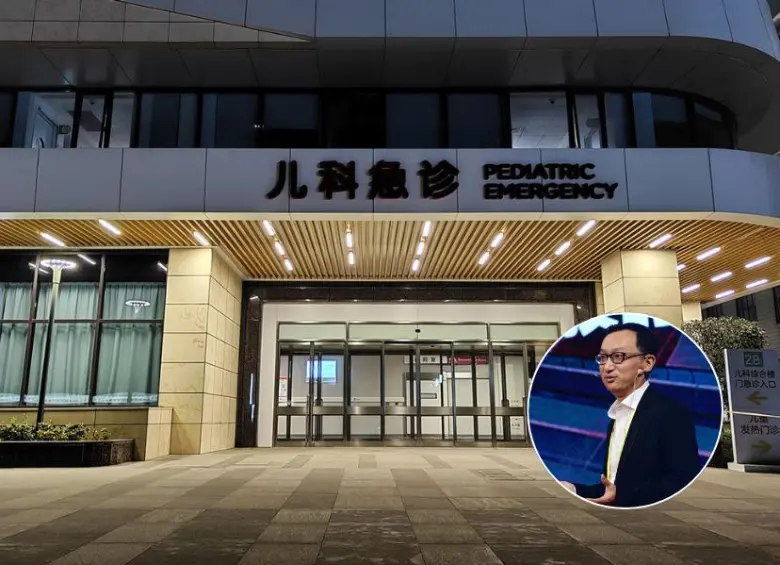 Este es el Hospital Xinhua, donde Mei recibió la terapia genética. En el círculo está Zilong Qiu, el neurocientífico detrás del tratamiento. FOTO: Getty - Hospital Xinhua.
