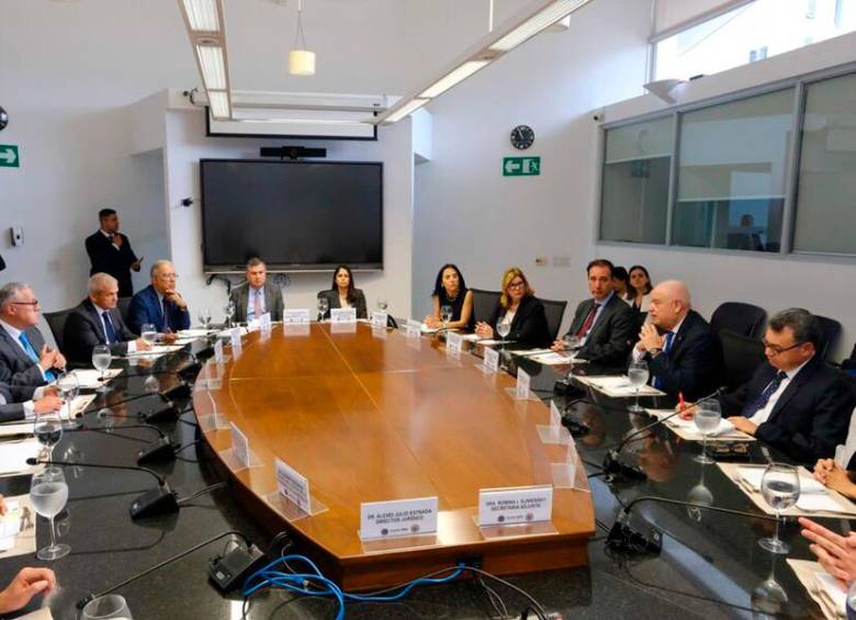 El presidente Gustavo Petro estuvo en la sede de la Corte IDH el pasado 28 de agosto con los ministros de Justicia y Relaciones Exteriores. FOTO COLPRENSA