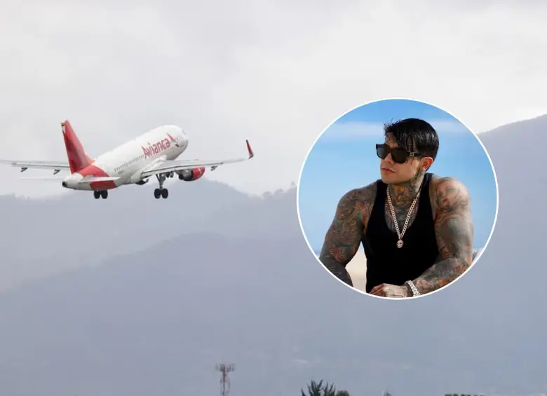 Jeferson Cossio se pronunció sobre el incidente ocurrido en un vuelo de Avianca de Bogotá a Madrid. FOTOS: Colprensa y tomada de su Facebook