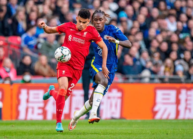 Se espera que Luis Díaz sea titular en la final de la FA Cup entre el Liverpool y el Chelsea. FOTO GETTY