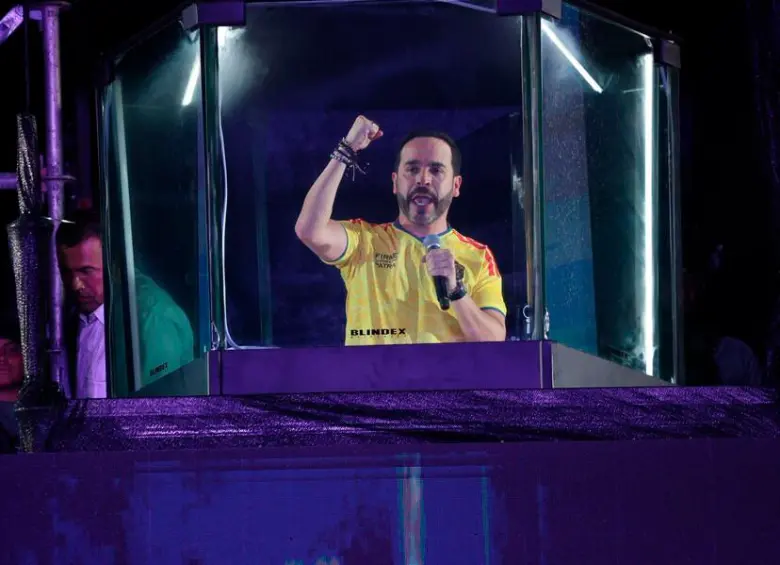 Abelardo de la Espriella ganó la elección presidencial con el 49,6 % de los votos y una ventaja del 0,96 % sobre Cepeda. FOTO COLPRENSA
