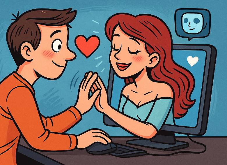 Nuevas plataformas de inteligencia artificial combinan algoritmos y sensualidad, abriendo un mercado de compañía virtual que difumina las fronteras entre lo humano y la simulación. FOTO creada con IA