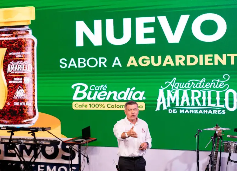 Mauricio Trujillo, gerente de Buencafé, encabezó la presentación del nuevo producto. FOTO: Tomada de X