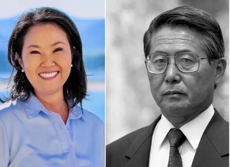 Keiko Fujimori y su padre, Alberto Fujimori. Ambos ganaron la Presidencia de Perú a la misma edad. FOTO: Tomada de Facebook - Keiko Fujimori - Colprensa