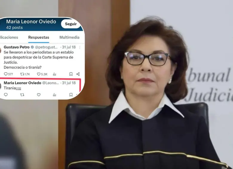 Los comentarios políticos de la magistrada María Leonor Oviedo Pinto. FOTO: Tribunal Superior de Bogotá