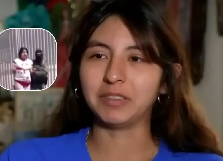 Cary López Alvarado fue detenida por agentes del Servicio de Inmigración y Control de Aduanas. FOTOS: Capturas de video 