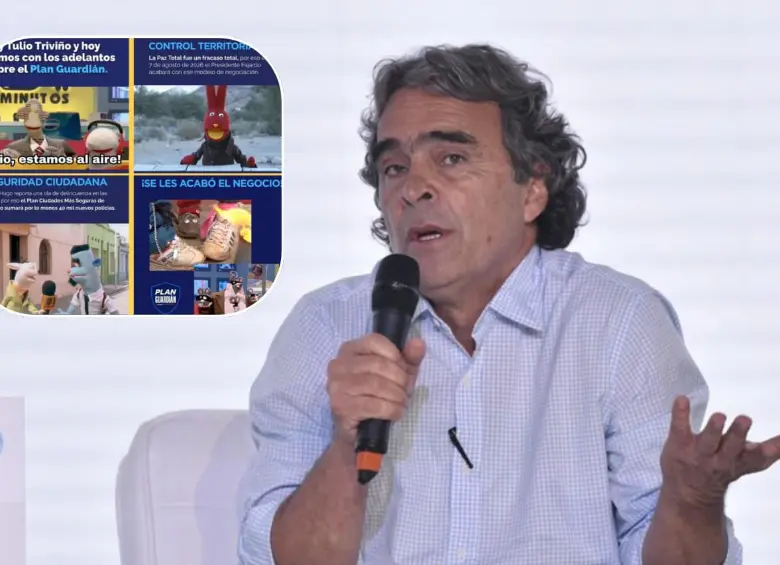 Sergio Fajardo es señalado por usar imágenes del programa chileno 31 Minutos sin la autorización de la productora Aplaplac. FOTOS: Colprensa, 31 Minuto y Aplaplac