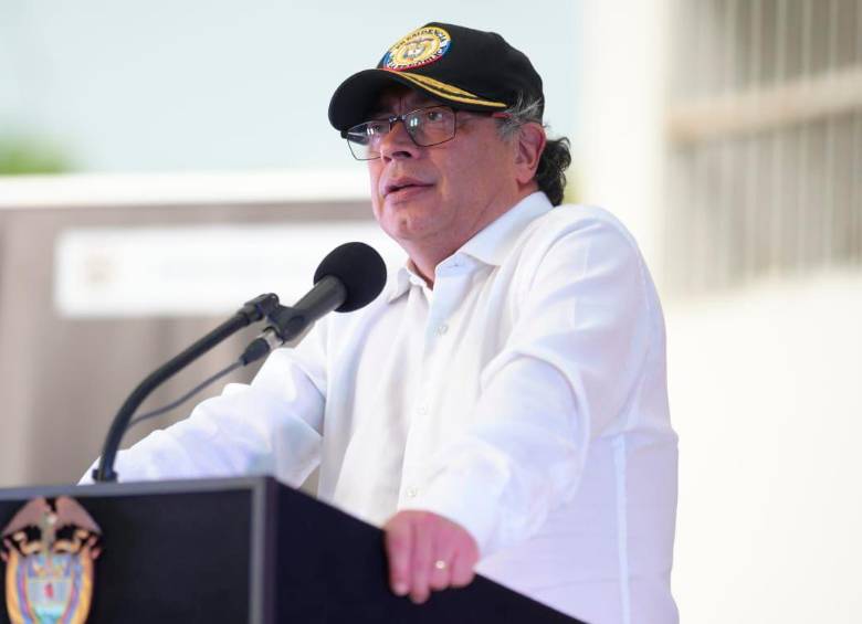 El presidente Gustavo Petro estuvo este martes en Zarzal, Valle del Cauca. FOTO: PRESIDENCIA