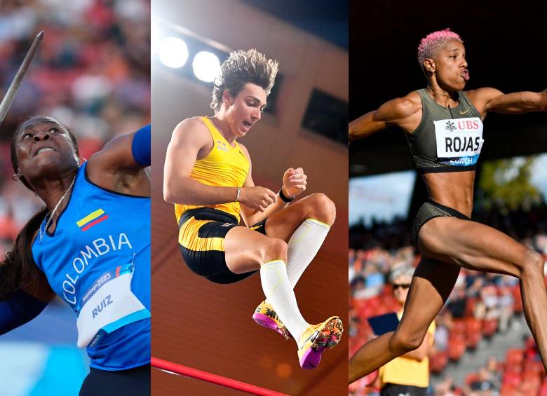Flor Denis, Duplantis y el regreso de Yulimar Rojas, auguran emociones en esta edición del Mundial. Foto: Getty y redes @juegosolimpicos