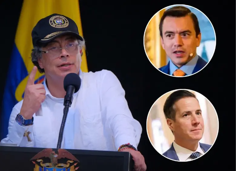 El presidente Gustavo Petro habló sobre las funciones del presidente de Ecuador, Daniel Noboa, y el senador republicao Bernie Moreno. FOTOS: Colprensa 