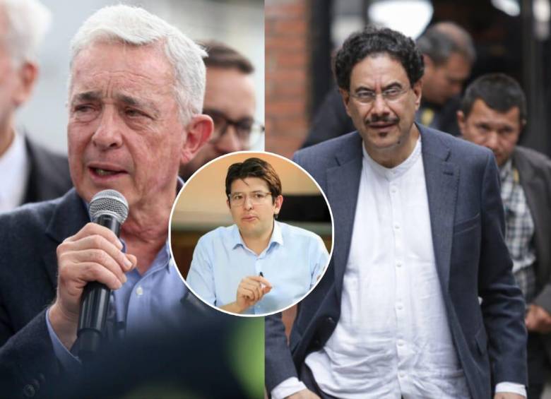 Álvaro Uribe Vélez y Iván Cepeda Castro protagonizan cruce por señalamientos sobre instigadores en el asesinato de Miguel Uribe. FOTO: Colprensa, Camilo Suárez. 