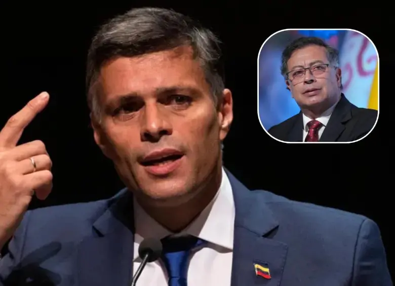 El líder opositor venezolano Leopoldo López lanzó duras acusaciones contra Gustavo Petro. FOTOS: Archivo (imagen principal)y Colprensa 