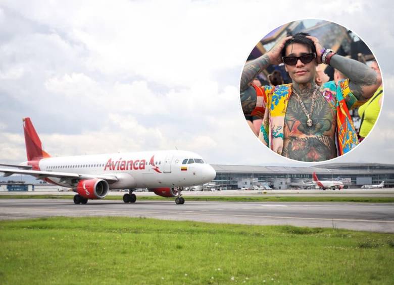 Yeferson Cossio es señalado de esparcir una sustancia química en un vuelo de Avianca. FOTOS: Tomada de Instagram @jefersoncossio y Colprensa 