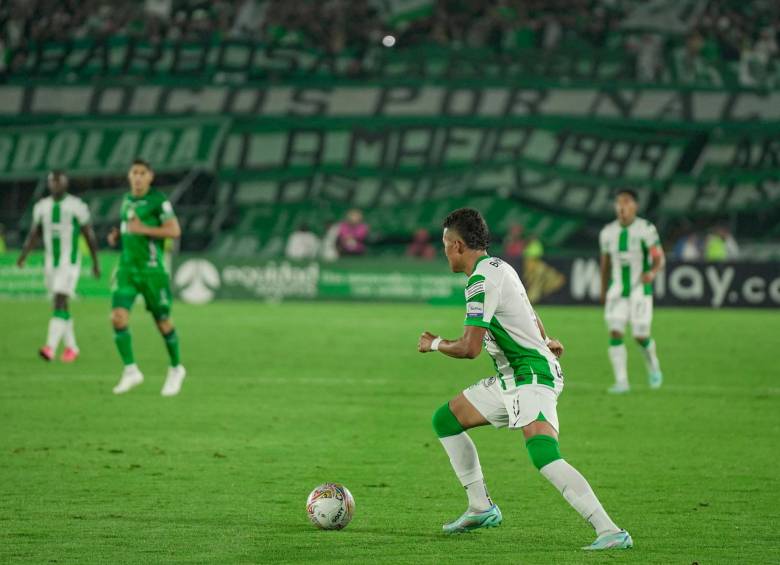 Sebastián Gómez, el capitán de Nacional, está jugando su tercer partido con los verdes desde que se recuperó de una lesión de rodilla. FOTO: JUAN ANTONIO SÁNCHEZ
