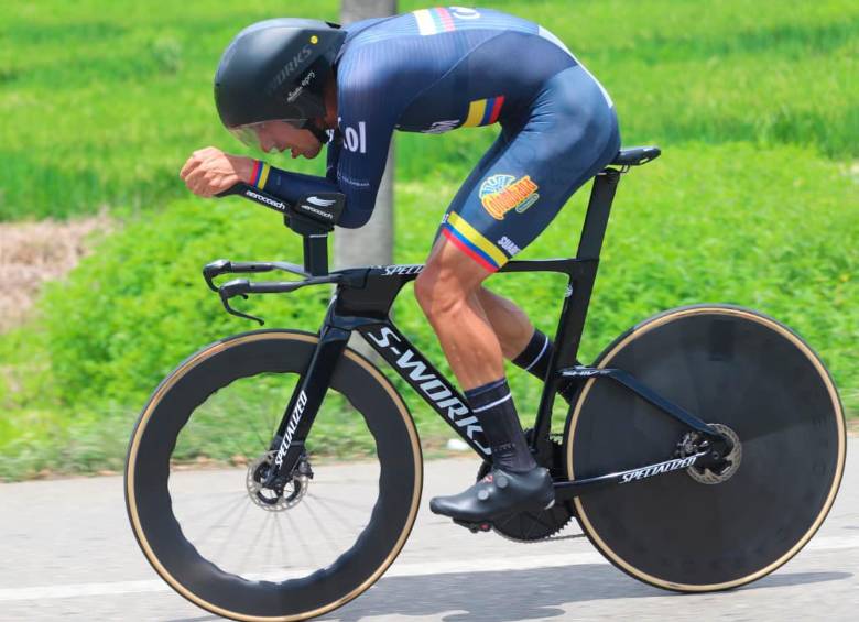 Walter Vargas, el mejor contrarrelojero, hasta ahora, en la historia de América. FOTO CORTESÍA FEDECICLISMO