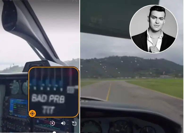 ¿Qué ocurrió en la aeronave Piper Navajo, de matrícula N325FA, en la que iba el cantante Yeison Jiménez? FOTOS: Capturas de video 