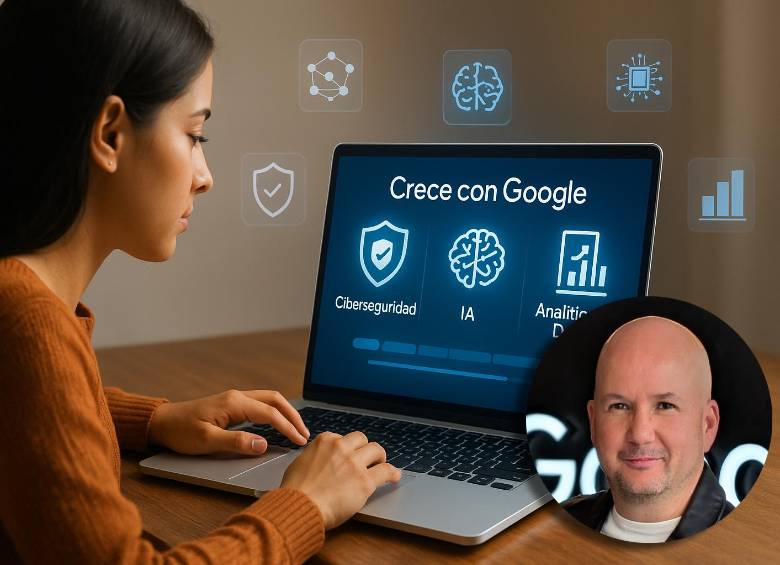 Edgardo Frías, director de Google para la región Andina, explicó que la educación digital debe ser una herramienta real para el progreso y la equidad en Colombia. FOTO cortesía Google/IA