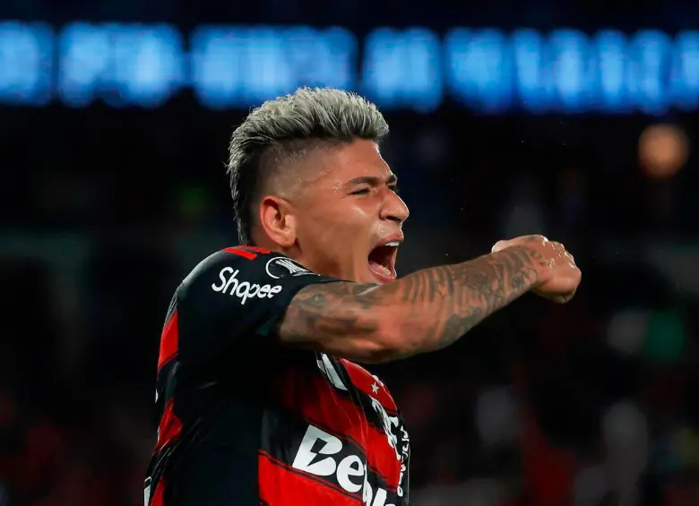 Jorge Carrascal busca el título de la Libertadores este sábado con Flamengo. FOTO CONMEBOL