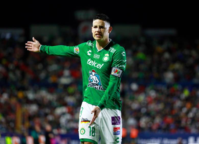 Con un posible cambio de dueños y la actualidad del club, todo parece estar pintado para que James Rodríguez salga del Club León de México. Foto: Getty Images