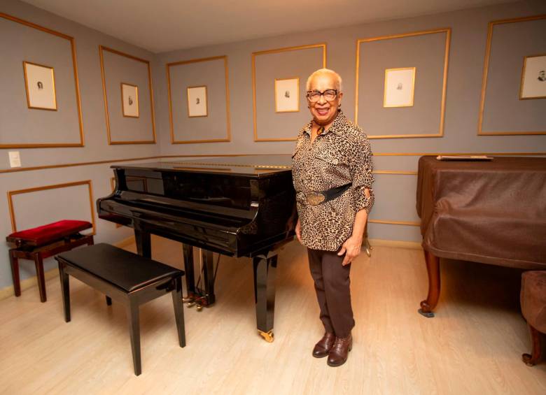 En la Universidad de Antioquia también hay una sala en homenaje a la pianista. FOTO: Esneyder Gutiérrez
