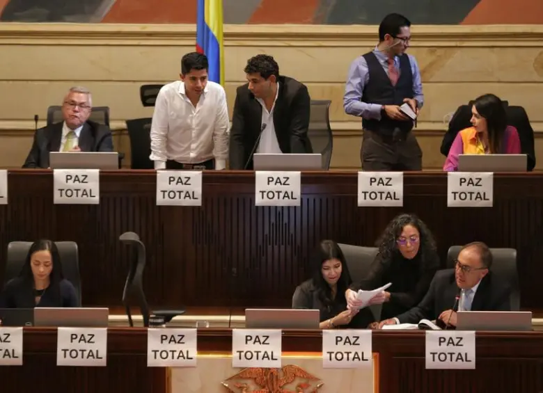 La votación por le proyecto de La Paz Total en la Cámara de Representantes, el 25 de octubre de 2022. FOTO: COLPRENSA
