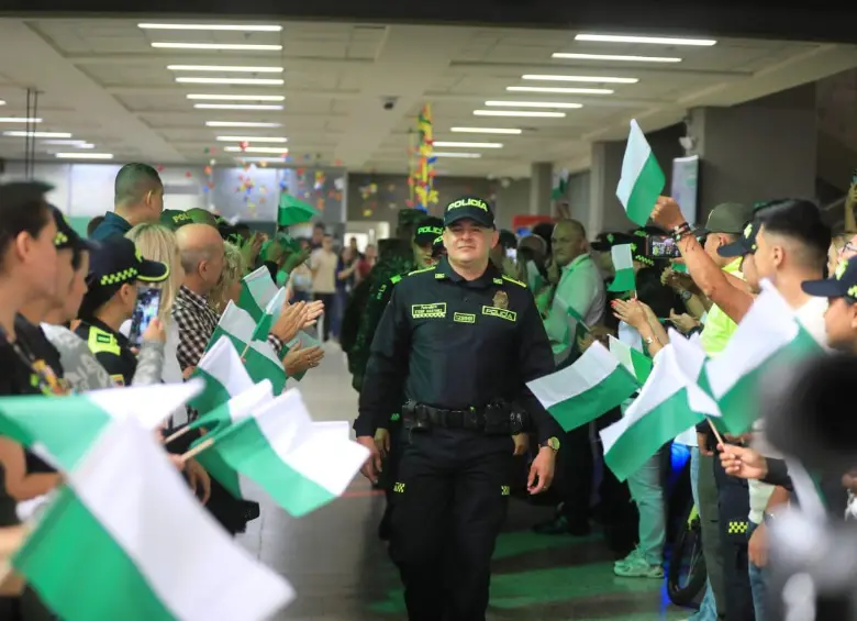 Militares y policías fueron exaltados en un evento de la Gobernación de Antioquia. FOTO: Esneyder Gutiérrez