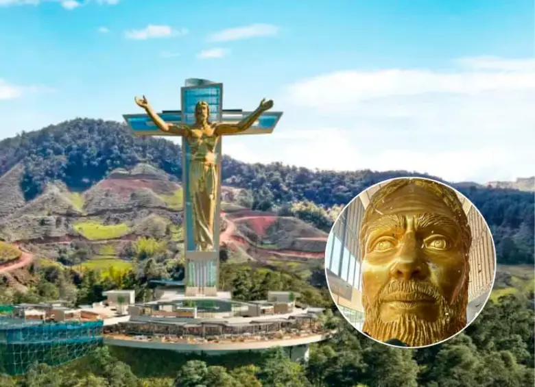 La cabeza del Cristo ya se puede visitar de manera gratuita en El Peñol. FOTO: Cortesía