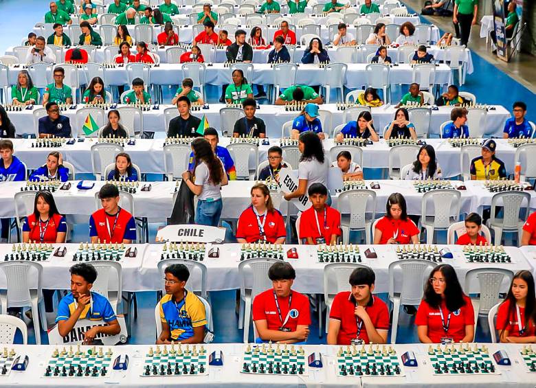 Del 27 de julio al 1 de agosto, Medellín alberga la edición número 36 del Panamericano de la Juventud de Ajedrez. FOTO JULIO CÉSAR HERRERA