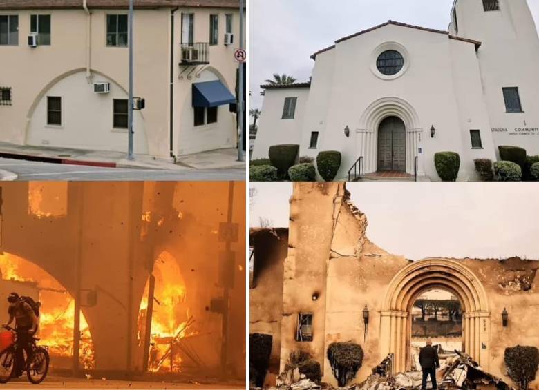 El antes y después en Los Ángeles, California, tras los incendios. FOTO: Tomada de Instagram @Architecturediscuss