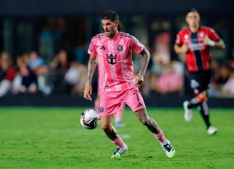 El debut del argentino fue contra Atlas por la Leagues Cup y tendrá contrato hasta 2029. Foto: GETTY. 
