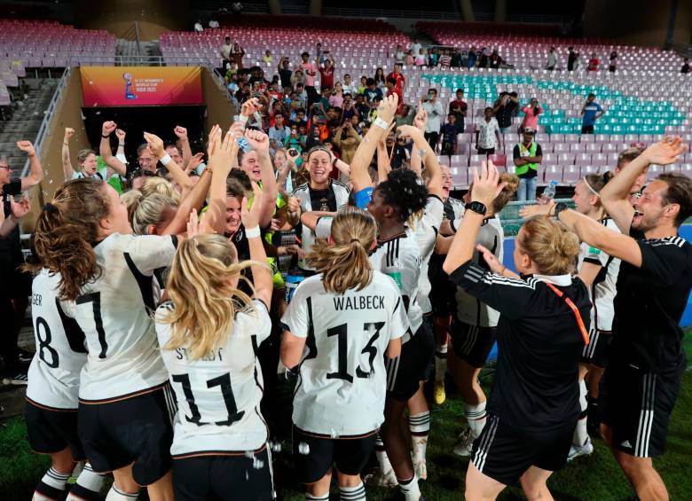 El festejo alemán tras dejar en el camino a Brasil. FOTO: TOMADA DE TWITTER @FIFAWWC