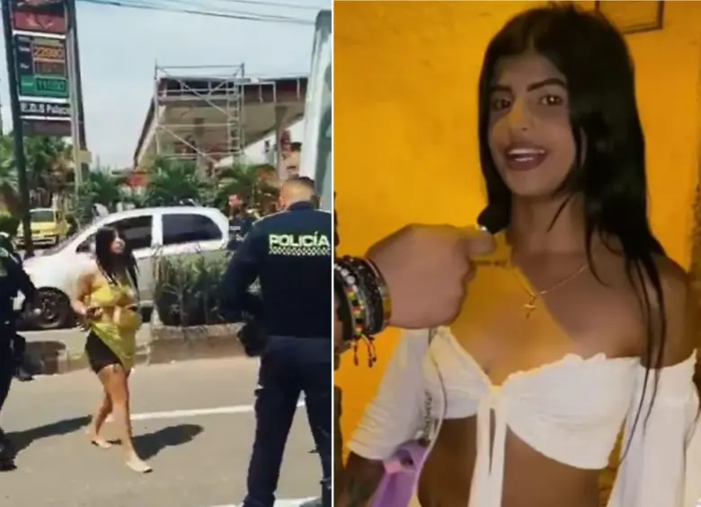 Capturaron en Medellín a Valentina Velázquez, más conocida en redes sociales como “Valentina Mor”. FOTOS: Capturas de video 