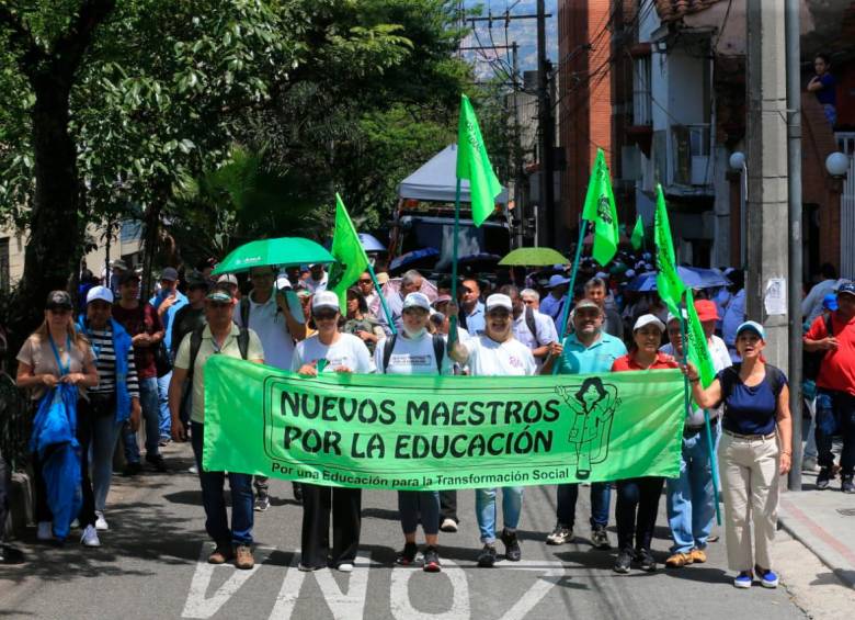 Maestros piden garantía de derecho público a la educación, además de ajustes en sistema de salud. Foto: Esneyder Gutiérrez