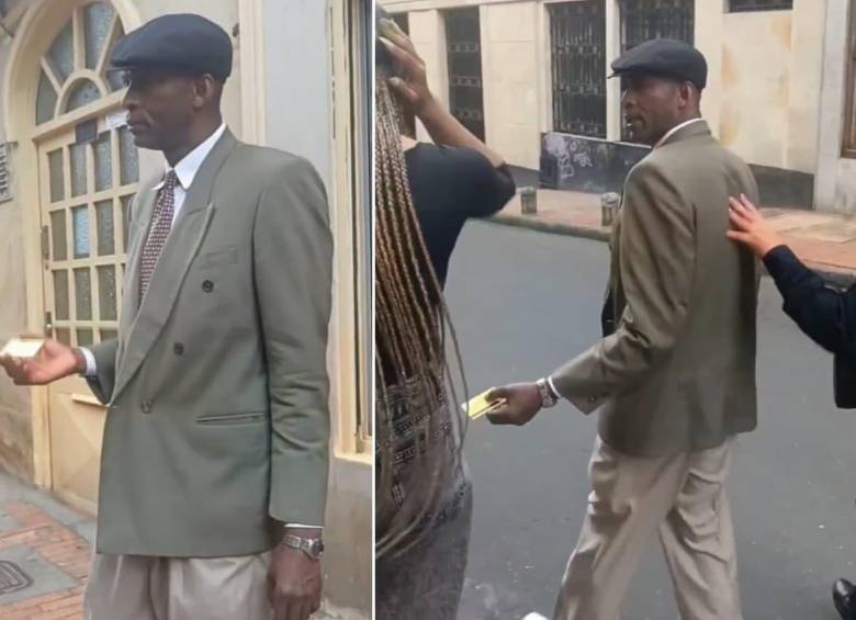 Un hombre es señalado de tragarse una esmeralda en medio de un presunto robo en Bogotá. FOTOS: Capturas de video