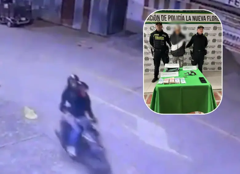 Capturaron a un hombre que llegó a robar en más de 20 tiendas en Cali. FOTOS: Policía- cpatura de video