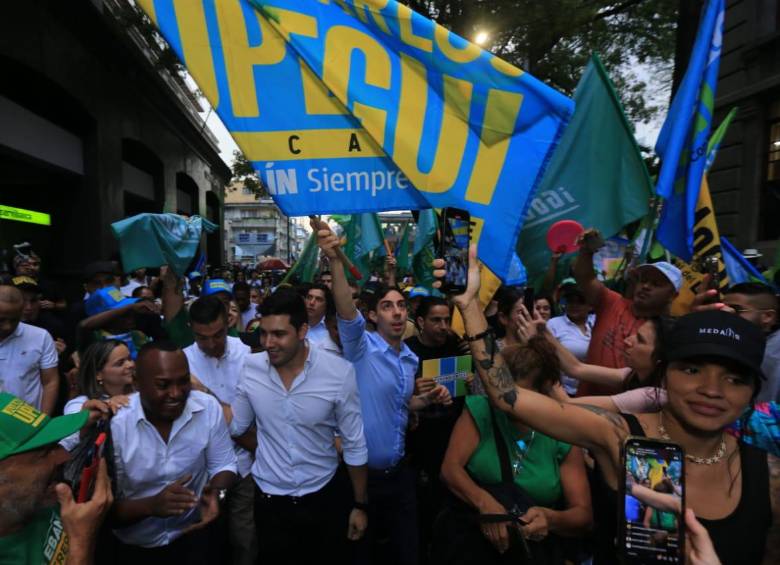 Juan Carlos Upegui y Esteban Restrepo son los candidatos de Daniel Quintero para la gobernación y la alcaldía. FOTO: EL COLOMBIANO